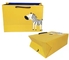 FSC ISO9001 Túi giấy màu vàng Quần áo Zebra In hai mặt Túi giấy