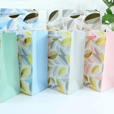 Túi mua sắm hoa Kraft có thể tái chế tùy chỉnh Túi giấy thương mại