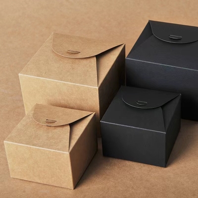 Bao bì logo tùy chỉnh Kraft Paper Box gấp