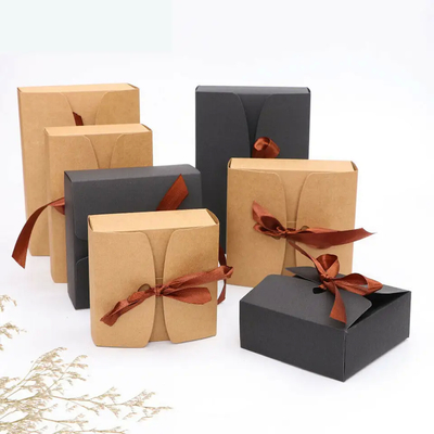 Bao bì tùy chỉnh Kraft Paper Box UV phủ chống bụi