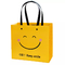 ISO Chống sốc Mặt cười Túi giấy Kraft Túi giấy đáy vuông màu vàng