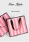 Túi giấy mỹ phẩm Pantone CMYK sọc hồng để làm quà tặng